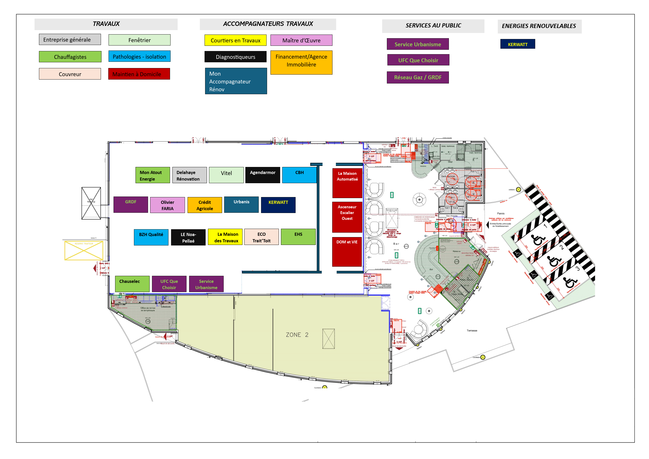Plan implantation exposants